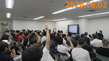 熱中症予防推進者教育の様子①
