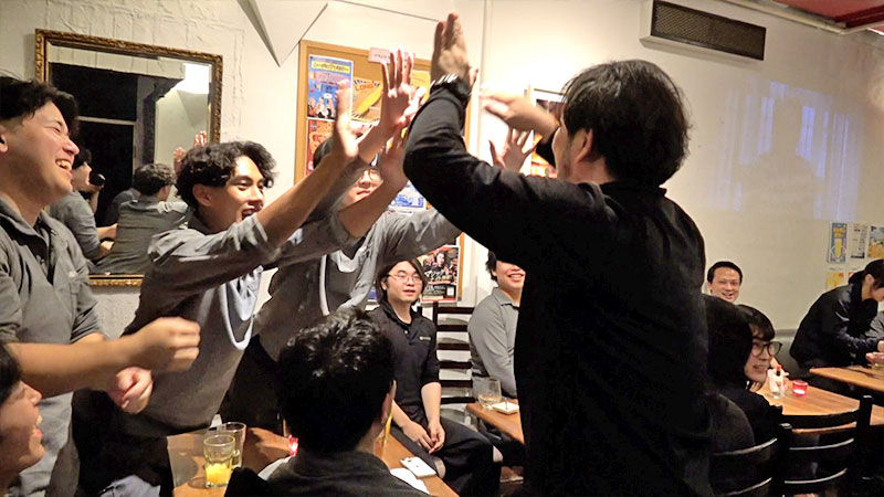 26年新卒入社の懇親会の様子
